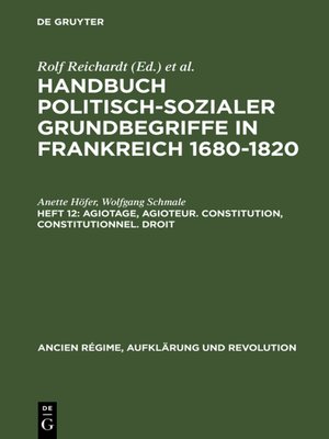 cover image of Agiotage, agioteur. Constitution, constitutionnel. Droit